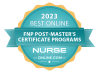 2023 Best Online FNP Post Master's Certificate Program