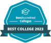 Best Accredited Colleges 2023 Badge