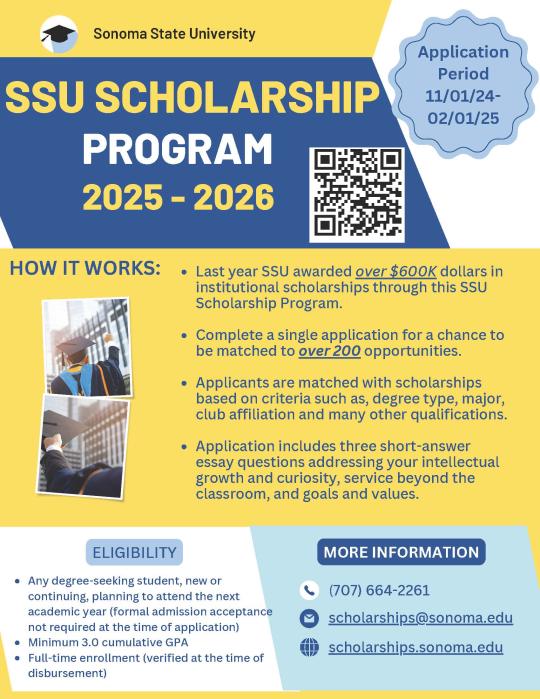 SSU Scholarship Flyer 2025-2026